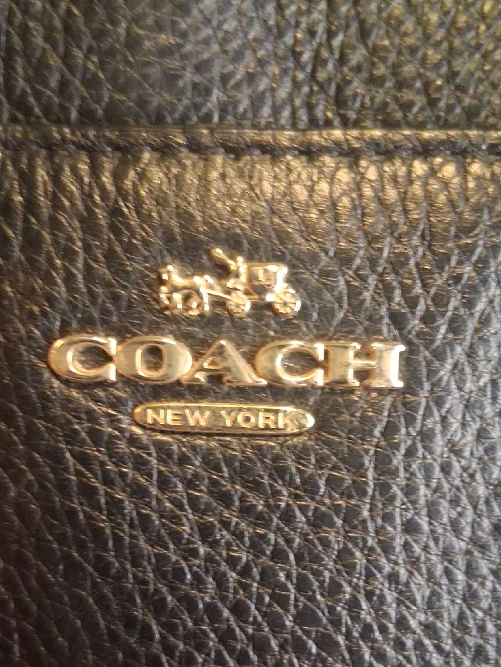Coach Black & Cream Pebbled Leather Crossbody with Snake-Print Trim - Picture 9 of 10